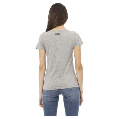 Trussardi Action Gray Cotton Women Top