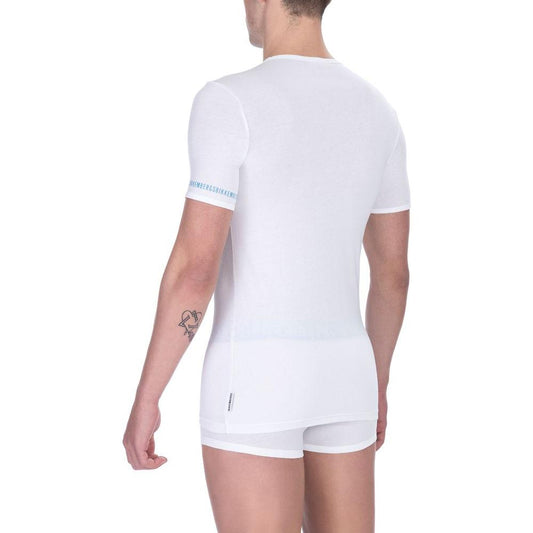 Bikkembergs White Cotton Men's T-Shirt Pack Bikkembergs