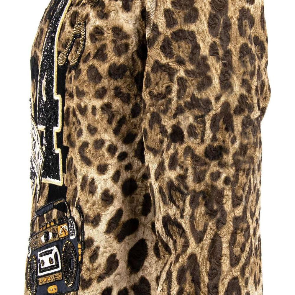 Dolce & Gabbana Embellished Leopard Print Sweatshirt Dolce & Gabbana