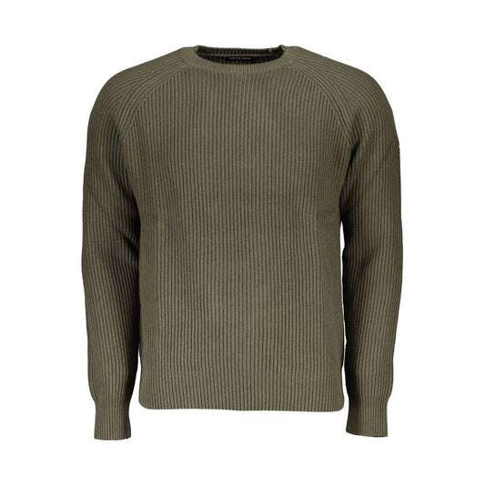 North Sails Green Cotton Men Sweater North Sails