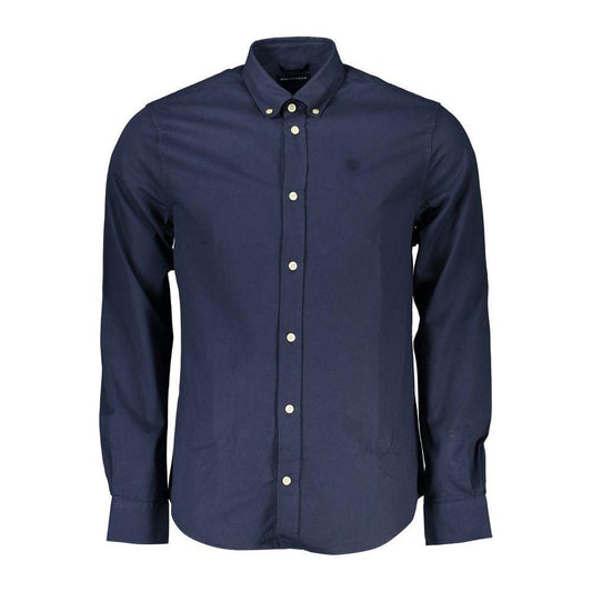 North Sails Blue Cotton Men Shirt North Sails