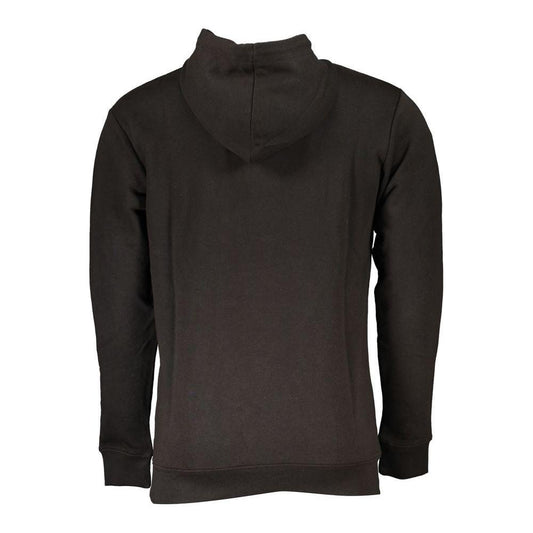 Cavalli Class Black Cotton Men Sweater Cavalli Class