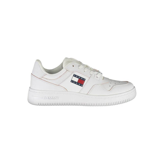 Tommy Hilfiger White Leather Women Sneaker Tommy Hilfiger