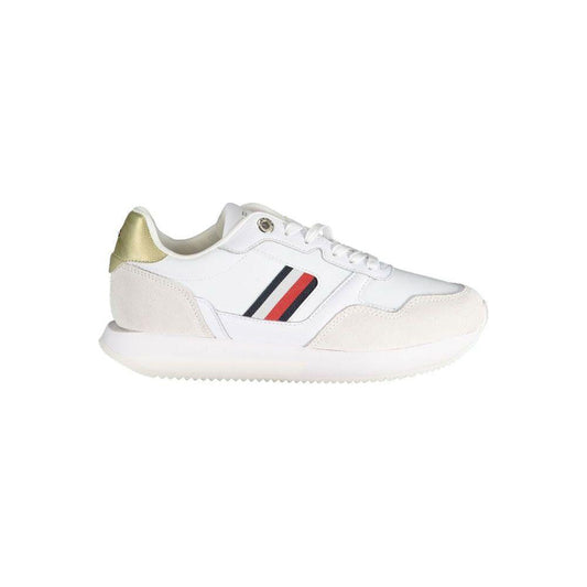 Tommy Hilfiger White Leather Women Sneaker Tommy Hilfiger