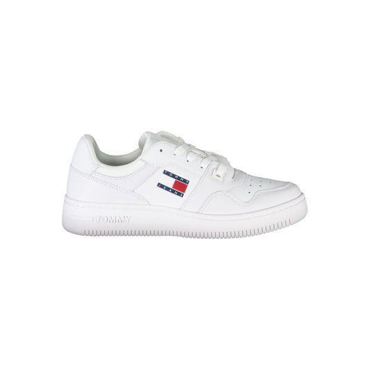 Tommy Hilfiger White Leather Women Sneaker Tommy Hilfiger