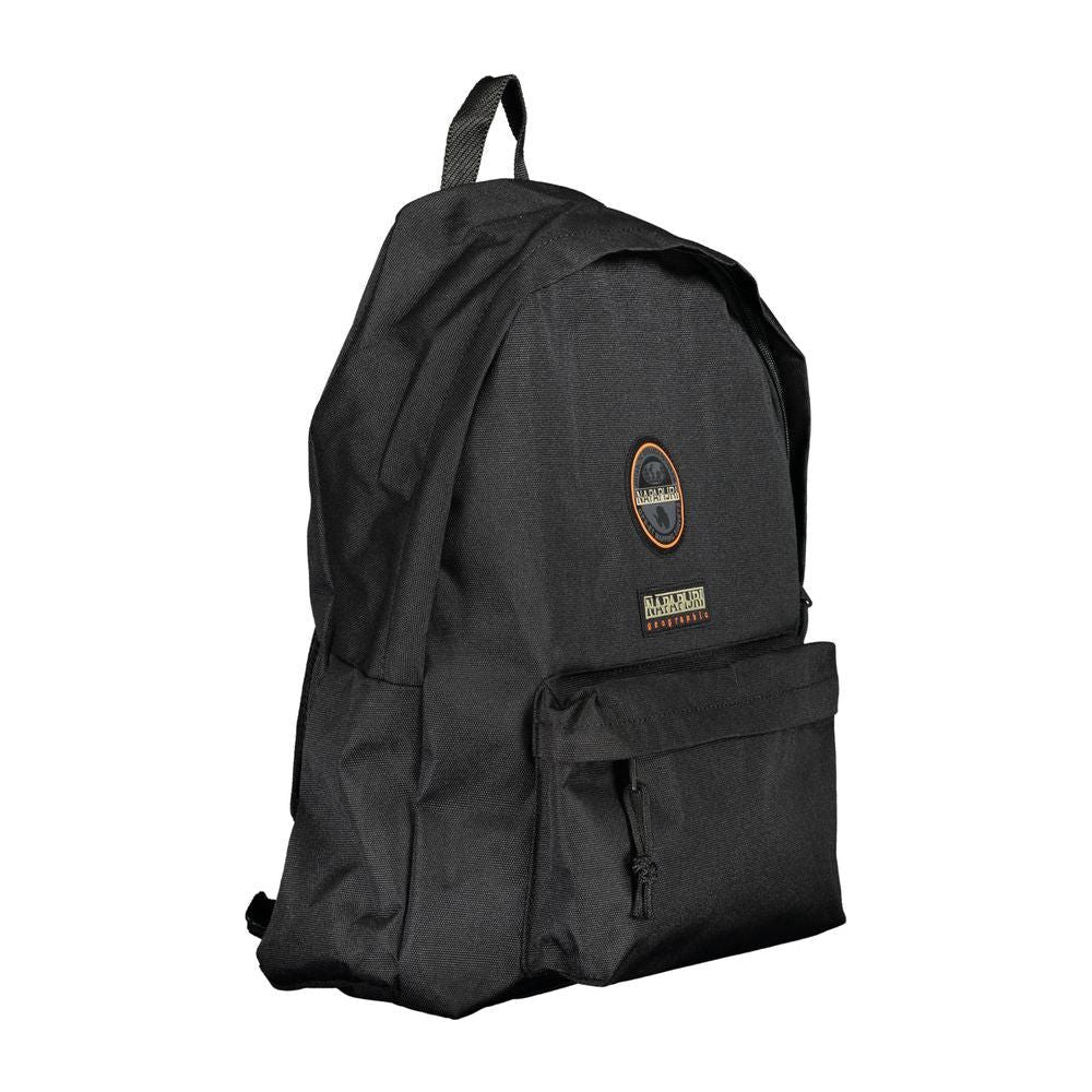 Napapijri Black Cotton Men Backpack Napapijri