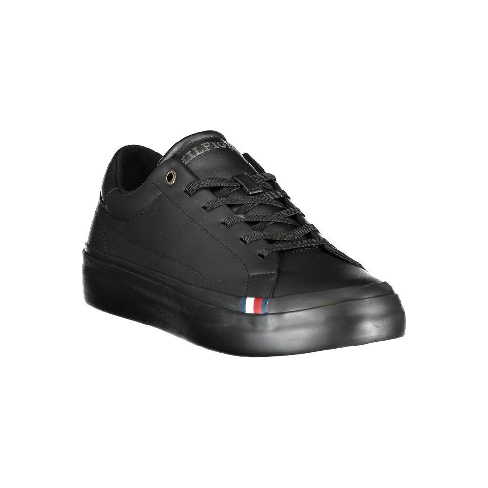 Tommy Hilfiger Black Polyethylene Men Sneaker Tommy Hilfiger