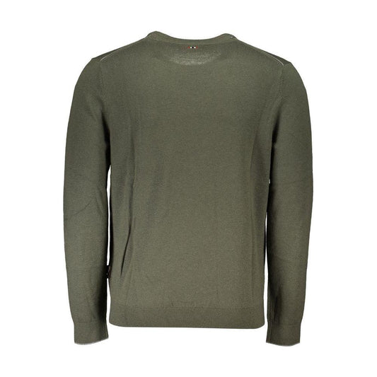 Napapijri Green Fabric Men Sweater Napapijri