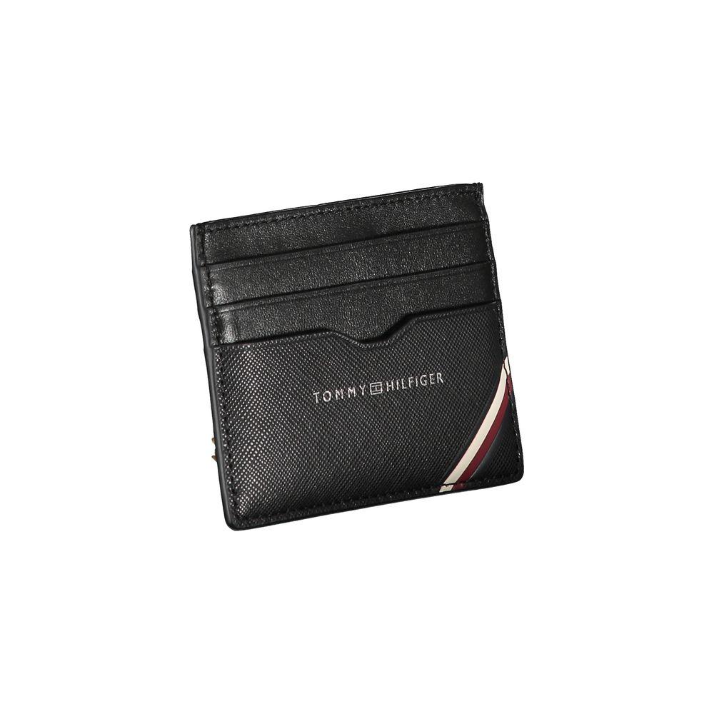 Tommy Hilfiger Black Leather Men Wallet Tommy Hilfiger