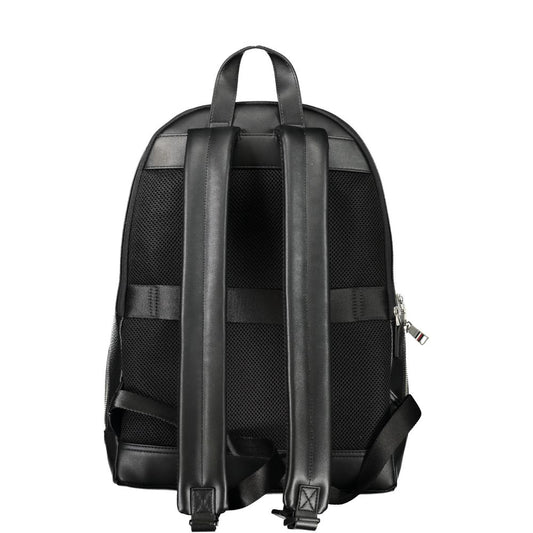 Tommy Hilfiger Black Polyethylene Men Backpack Tommy Hilfiger