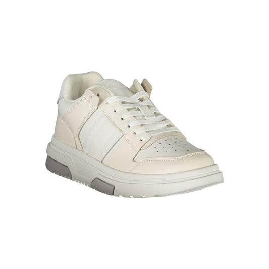 Tommy Hilfiger White Leather Womens Sneaker Tommy Hilfiger