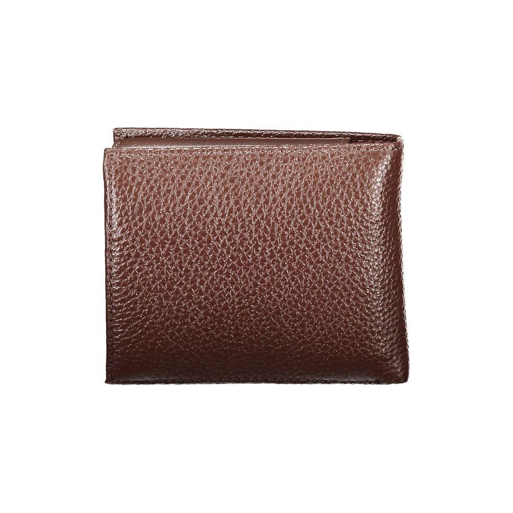 Tommy Hilfiger Elegant Brown Leather Bifold Wallet Tommy Hilfiger