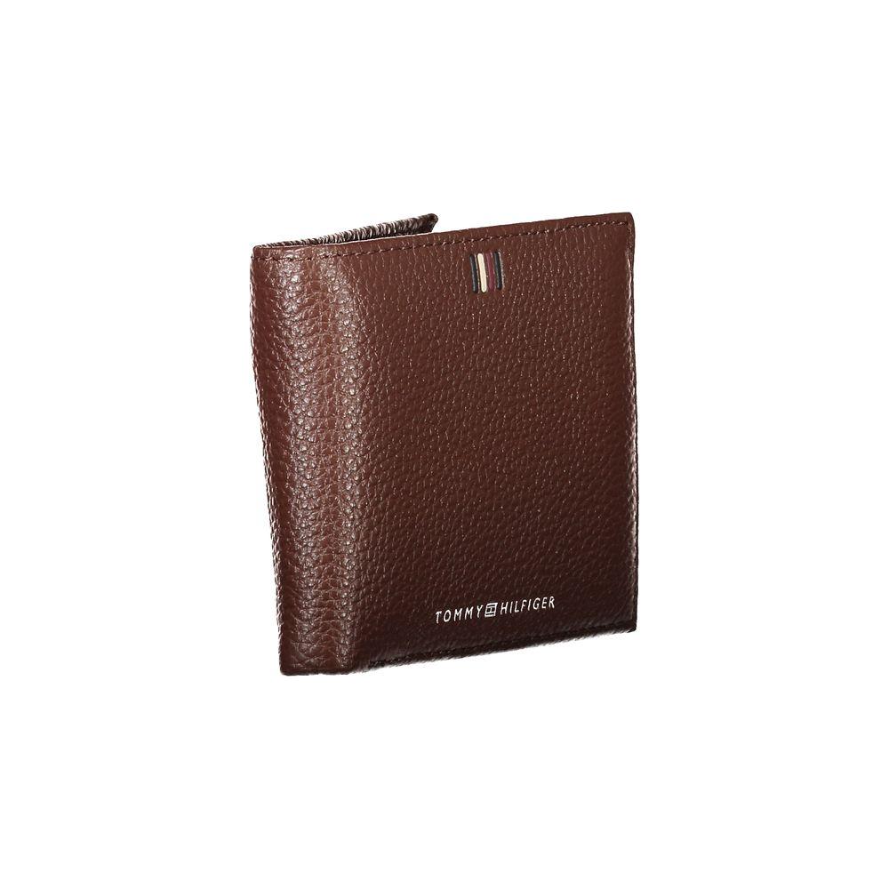 Tommy Hilfiger Elegant Brown Leather Bifold Wallet Tommy Hilfiger