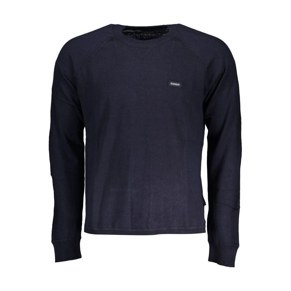 Napapijri Elegant Crew Neck Sweater with Contrast Details Napapijri