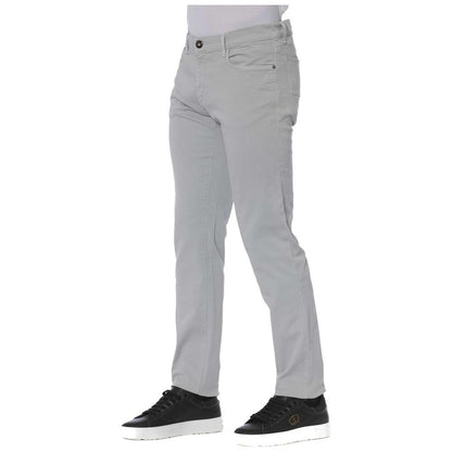 Trussardi Jeans Gray Cotton Men Jeans
