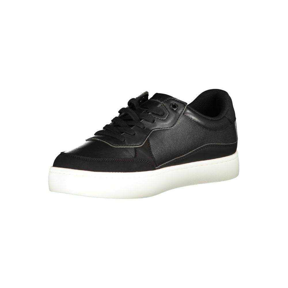 Calvin Klein Sleek Black Sports Sneakers with Contrast Details Calvin Klein