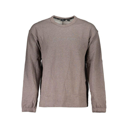 Calvin Klein Chic Brown Brushed Logo Sweatshirt Calvin Klein