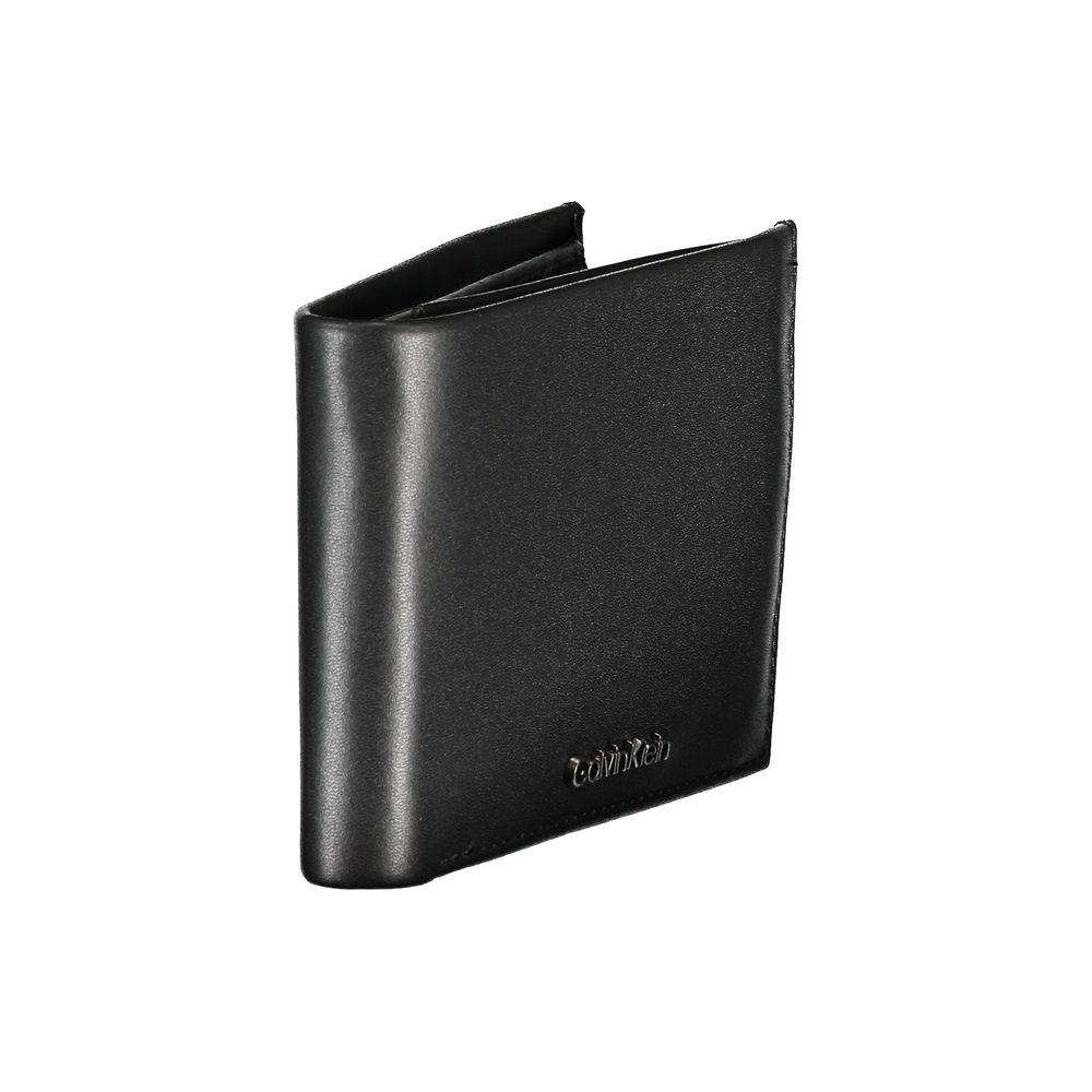 Calvin Klein Sleek Black Leather Wallet for Men Calvin Klein