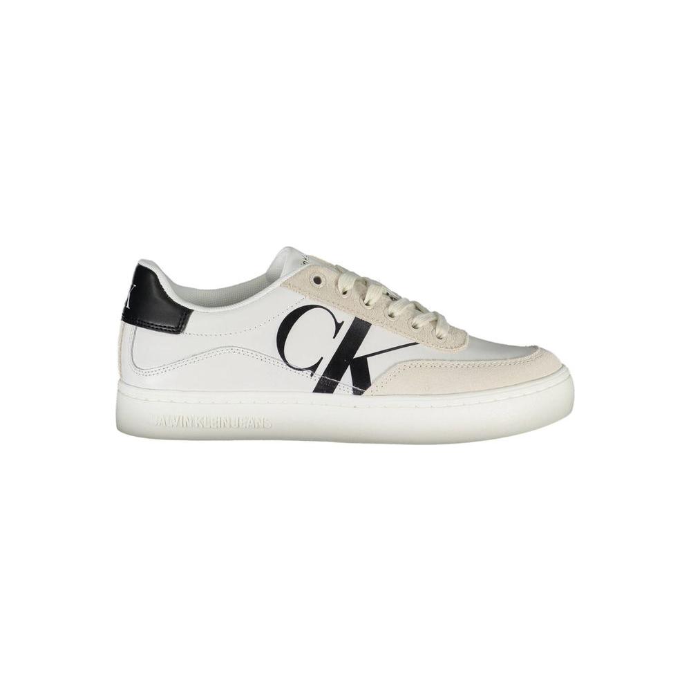 Calvin Klein Eco-Chic White Sneaker with Contrast Details Calvin Klein