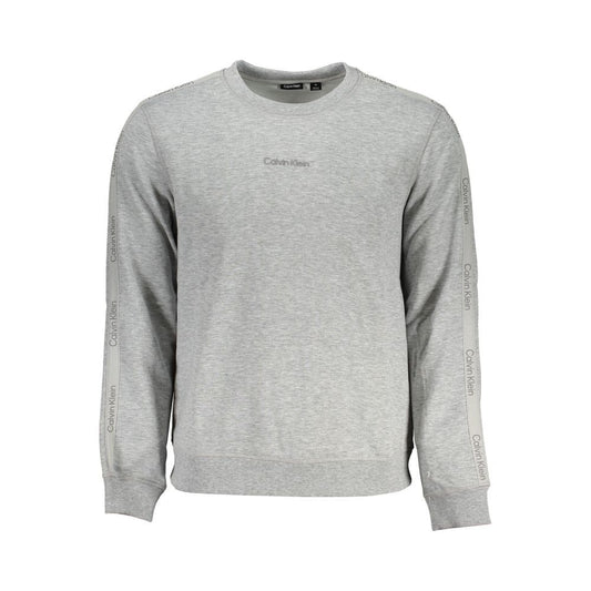 Calvin Klein Sleek Gray Long Sleeve Sweatshirt Calvin Klein