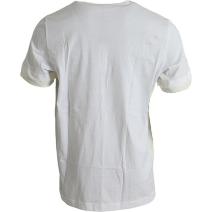 Dolce & Gabbana White Cotton Pocket Short Sleeves T-shirt
