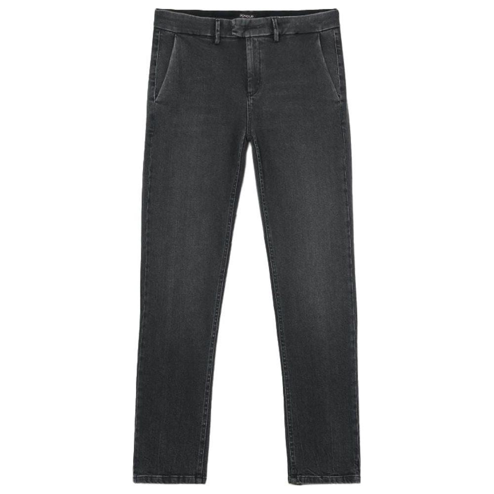 Dondup Sleek Black Stretch Denim Jeans Dondup