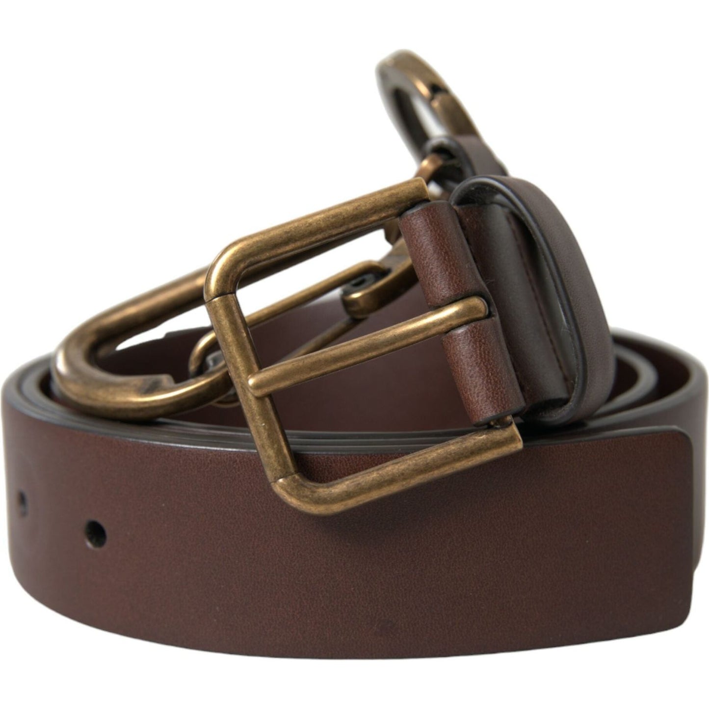 Dolce & Gabbana Elegant Calf Leather Belt with Metal Buckle Closure Dolce & Gabbana