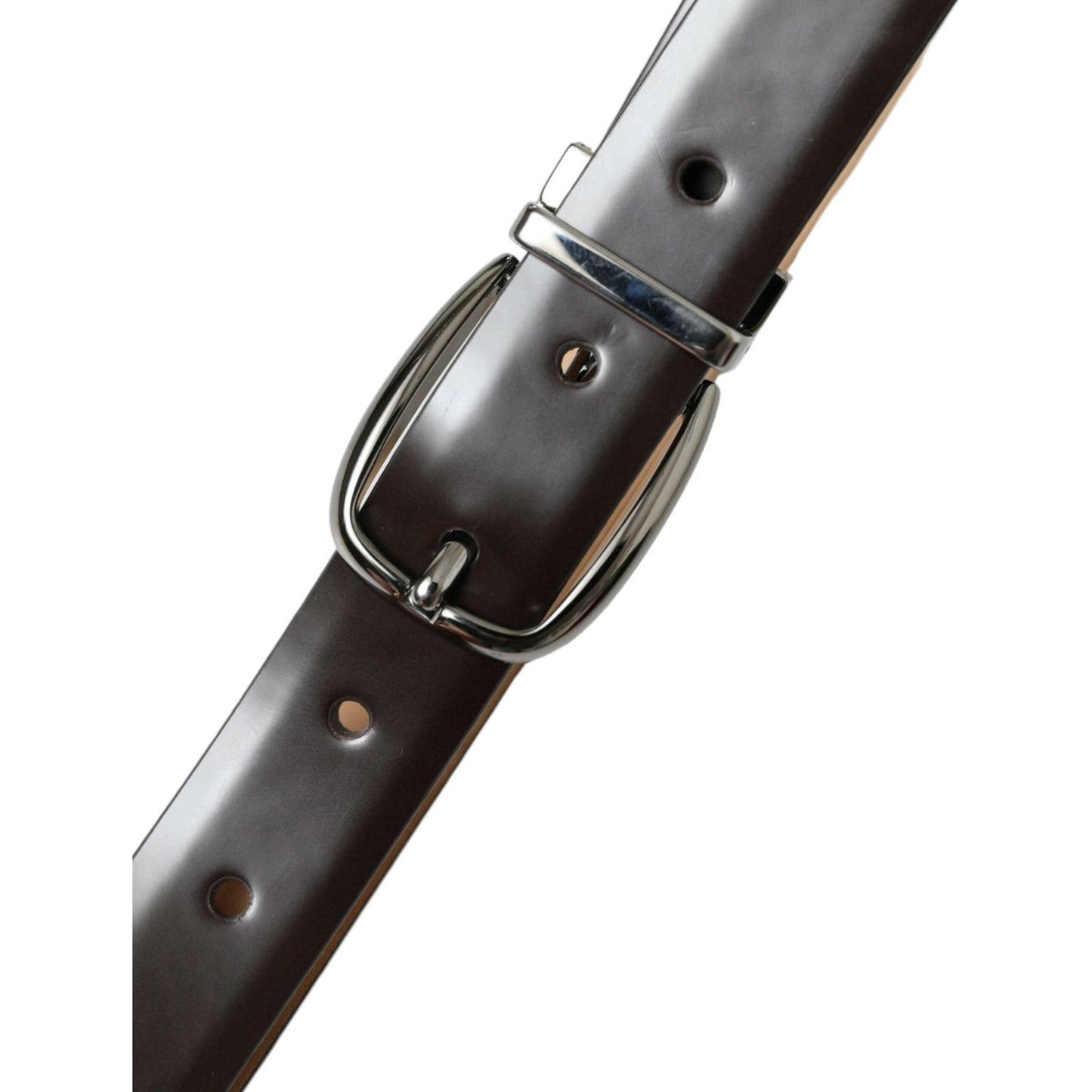 Dolce & Gabbana Elegant Dark Brown Leather Belt Dolce & Gabbana