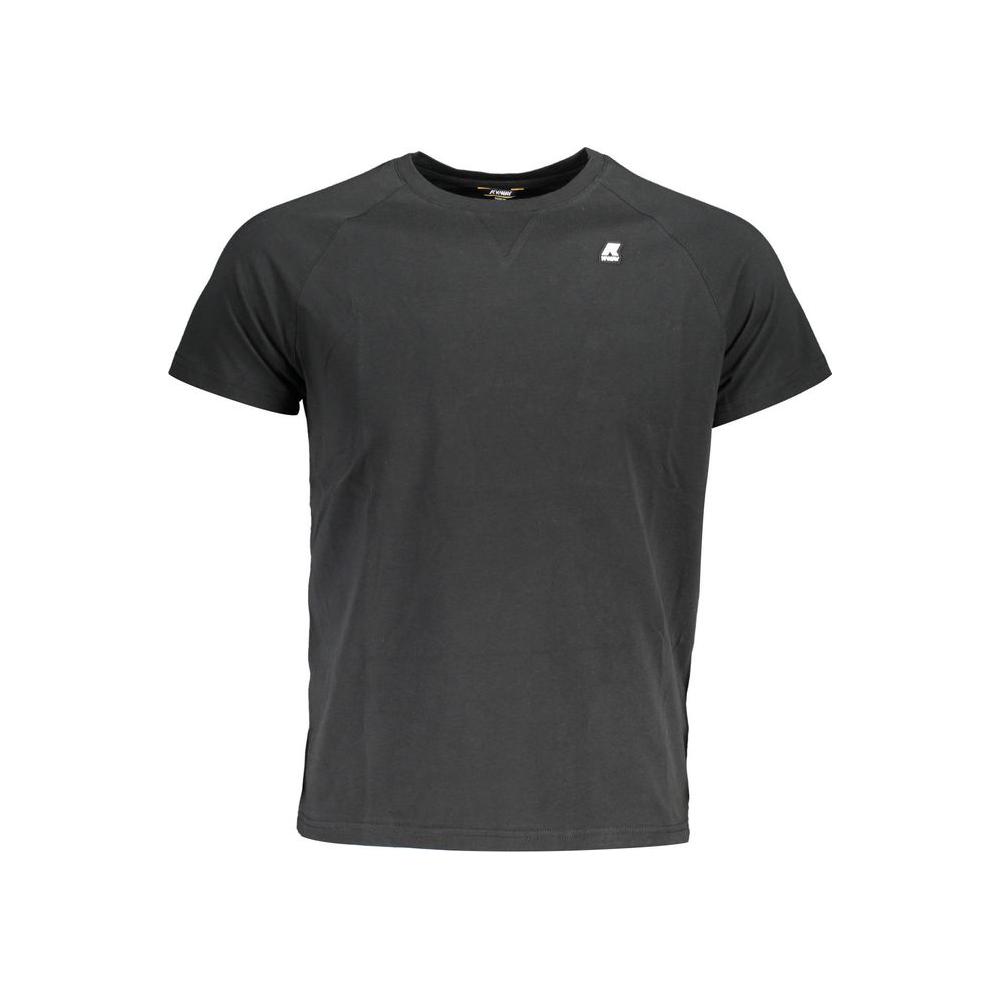 K-WAY Sleek Cotton Round Neck Tee with Logo Detail K-WAY