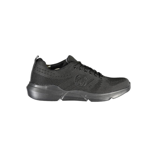 Sergio Tacchini Black Polyester Sneaker