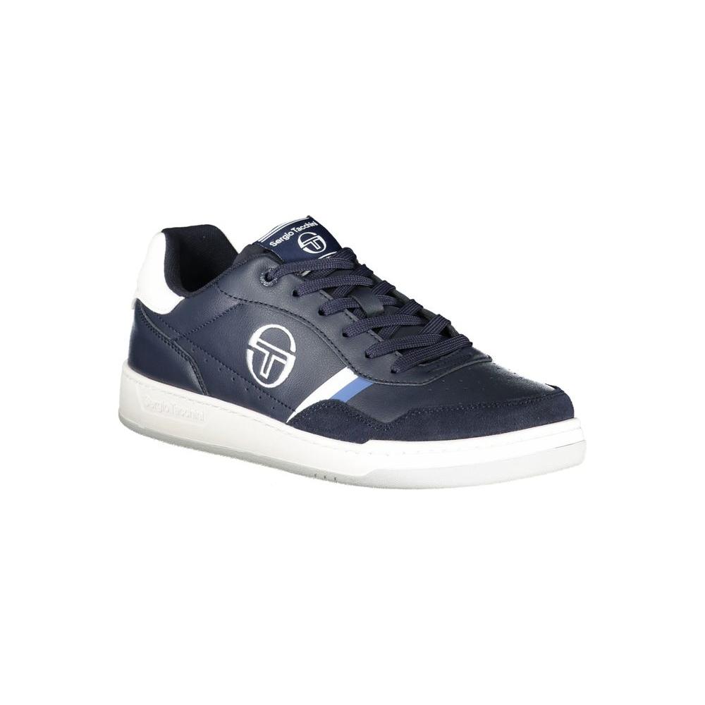 Sergio Tacchini Sleek Blue Sneakers with Embroidered Accents Sergio Tacchini