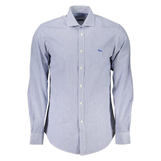 Harmont & Blaine Elegant Blue Organic Cotton Shirt Harmont & Blaine