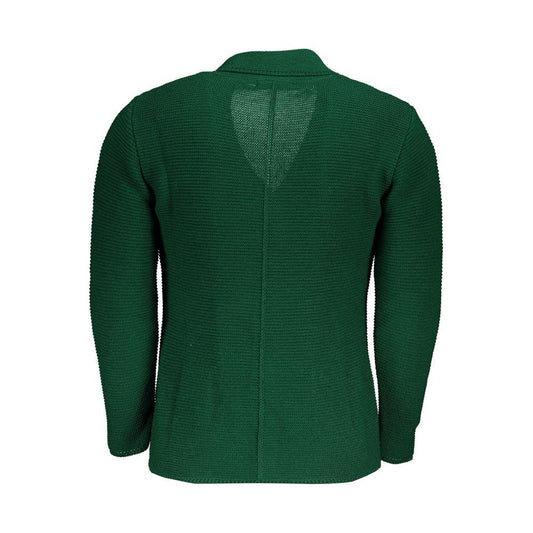 U.S. Grand Polo Elegant Green Cardigan with Pockets U.S. Grand Polo