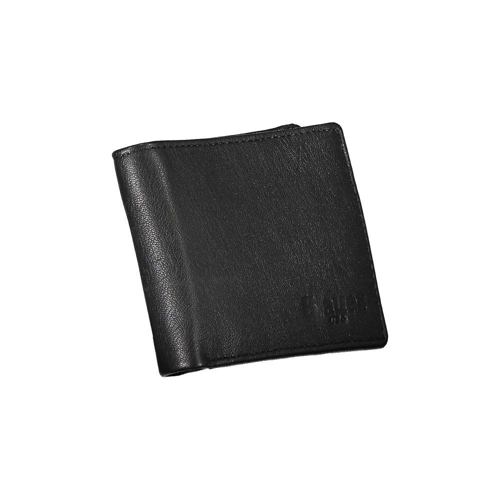 Blauer Elegant Black Leather Dual-Compartment Wallet Blauer