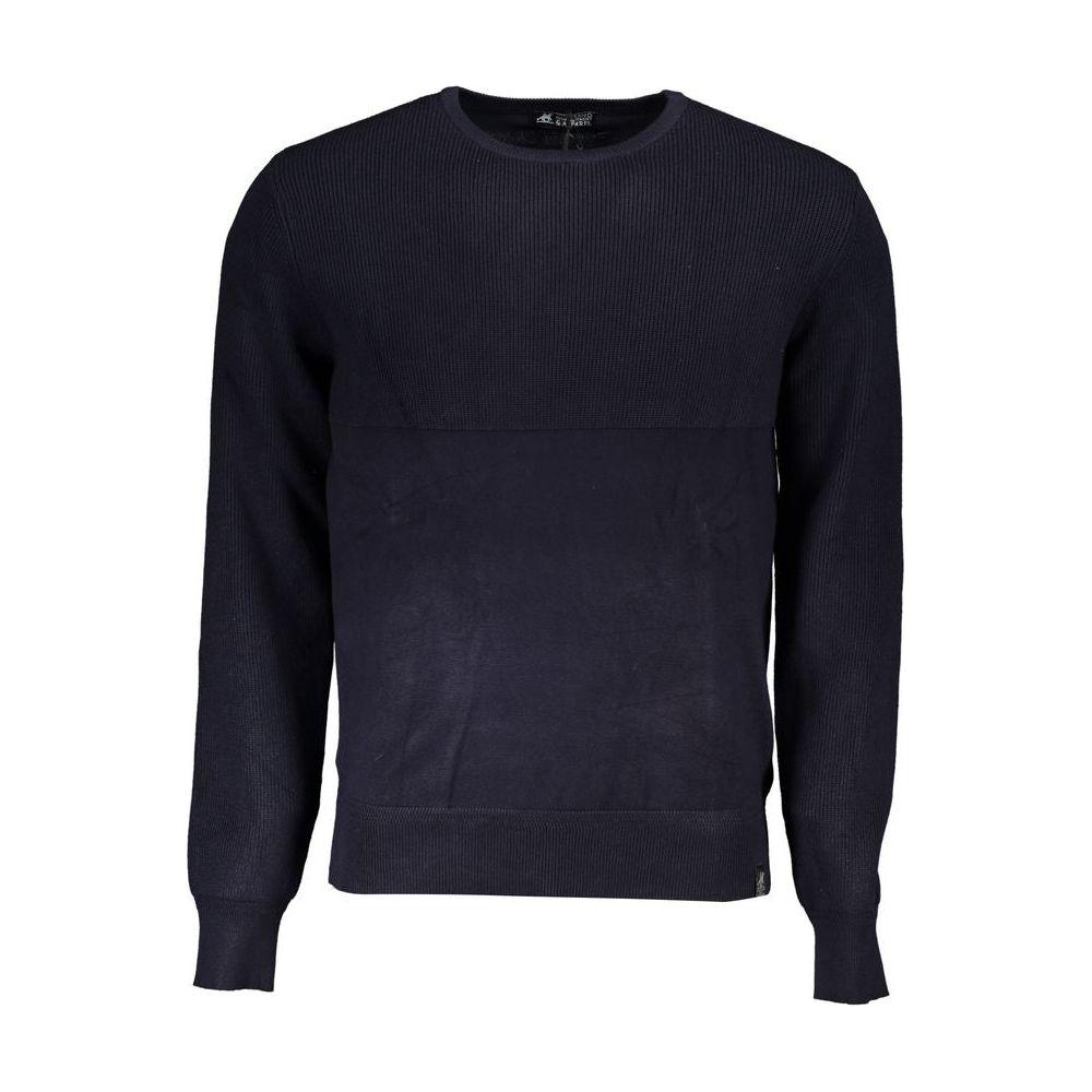 U.S. Grand Polo Elegant Crew Neck Sweater with Contrast Details U.S. Grand Polo