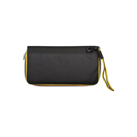 K-WAY Sleek Black Polyamide Wallet with Coin Purse K-WAY