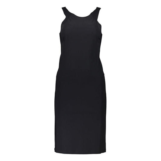 Patrizia Pepe Elegant Crew Neck Dress with Logo Detail Patrizia Pepe