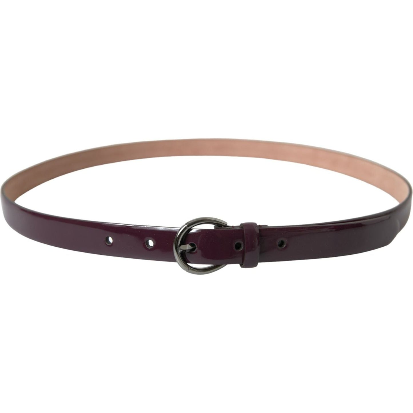 Dolce & Gabbana Elegant Maroon Leather Waist Belt Dolce & Gabbana