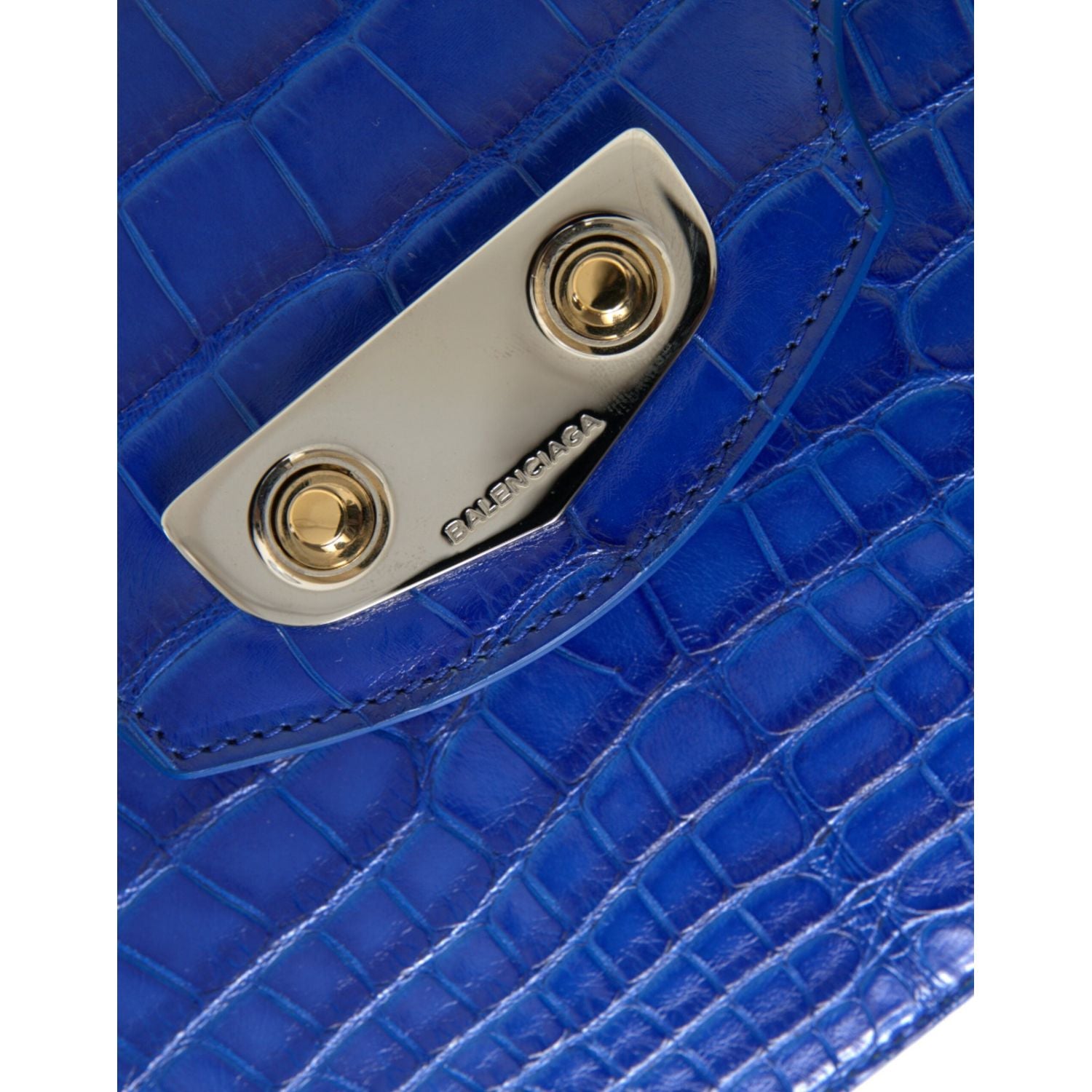 Balenciaga Blue Exotic Leather Neo Classic Small Shoulder Bag
