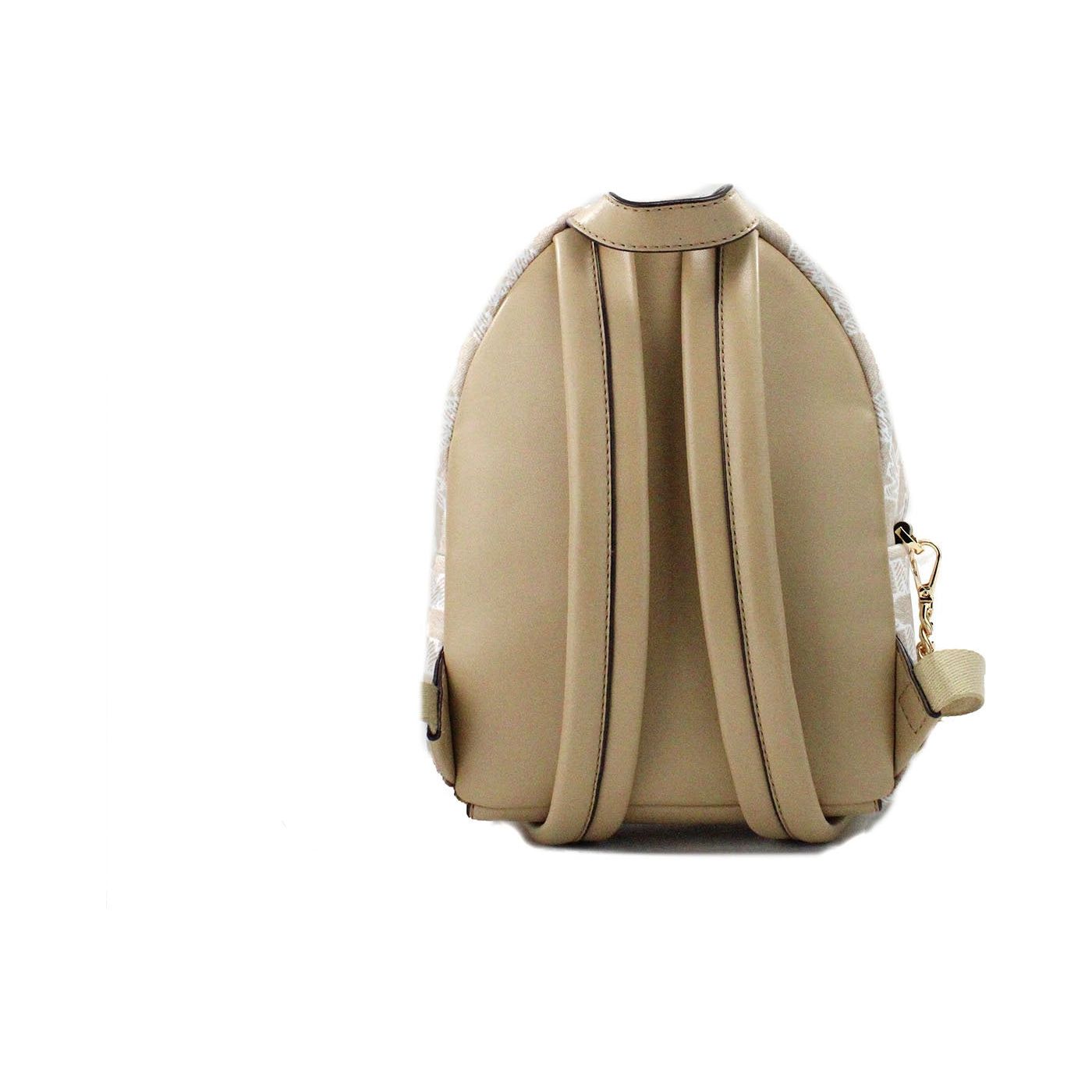 Michael Kors Maisie Mini Camel Signature Canvas 2-n-1 Card Case Backpack Bag Michael Kors