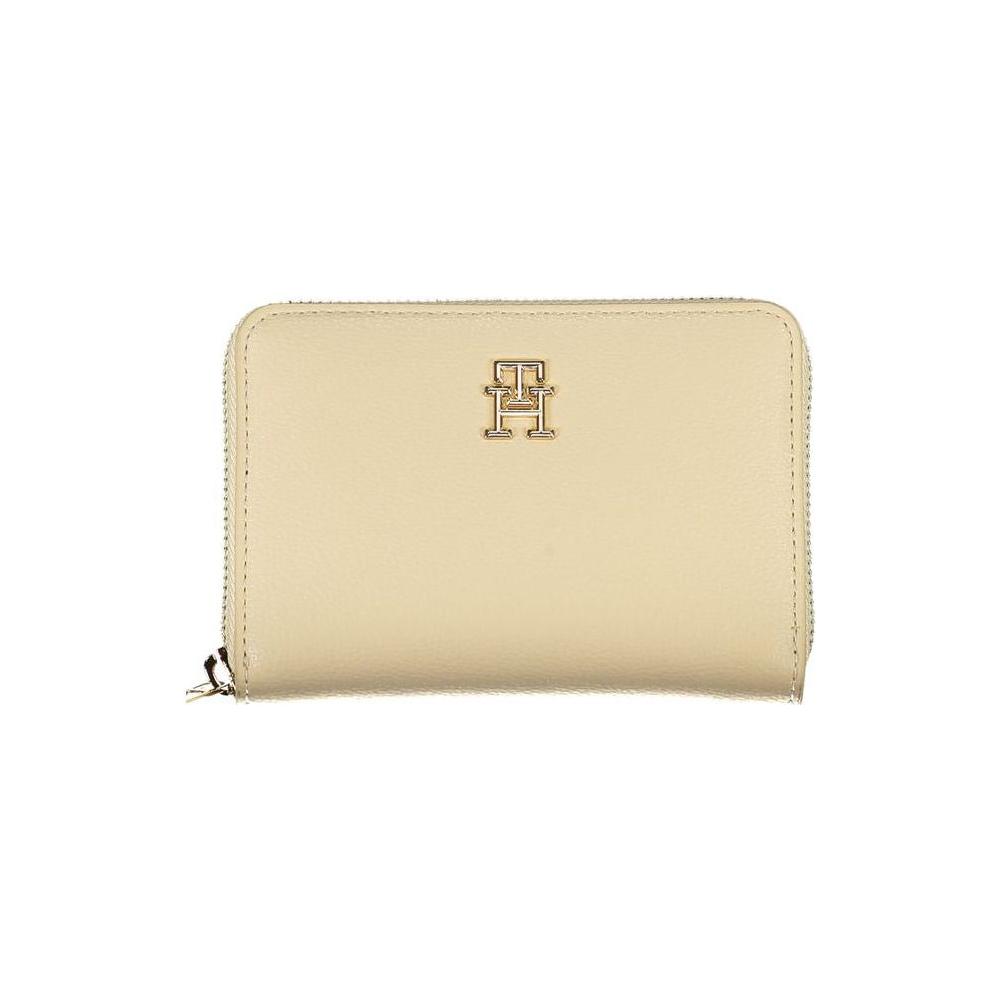 Tommy Hilfiger Beige Polyester Wallet Tommy Hilfiger