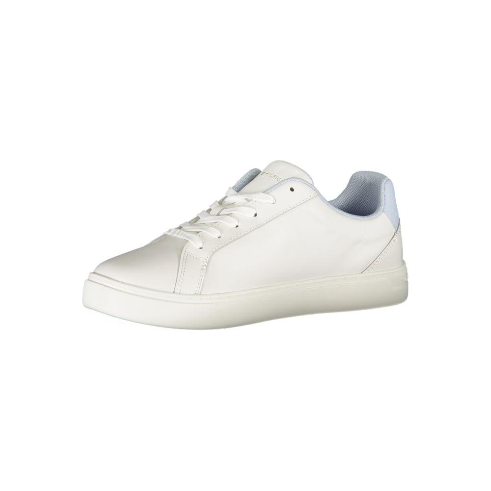 Tommy Hilfiger White Polyester Sneaker Tommy Hilfiger