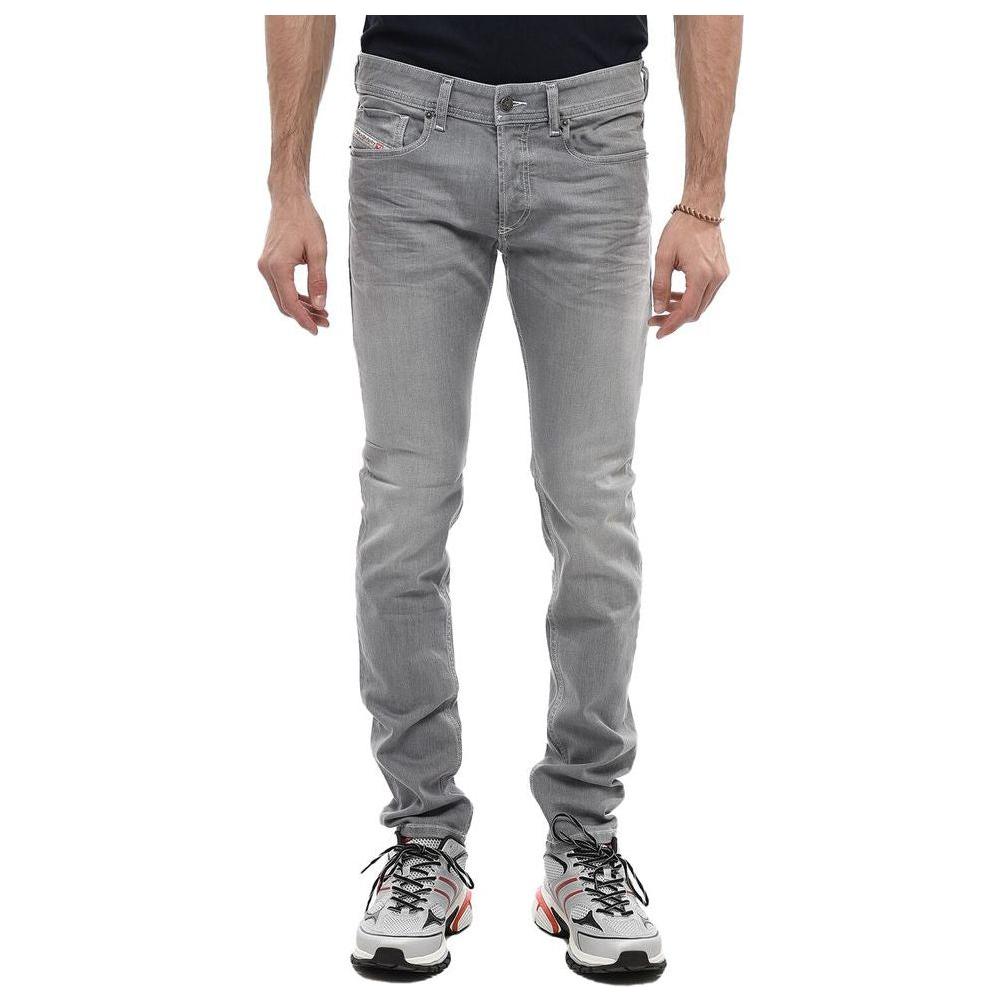 Diesel Gray Cotton Jeans & Pant Diesel