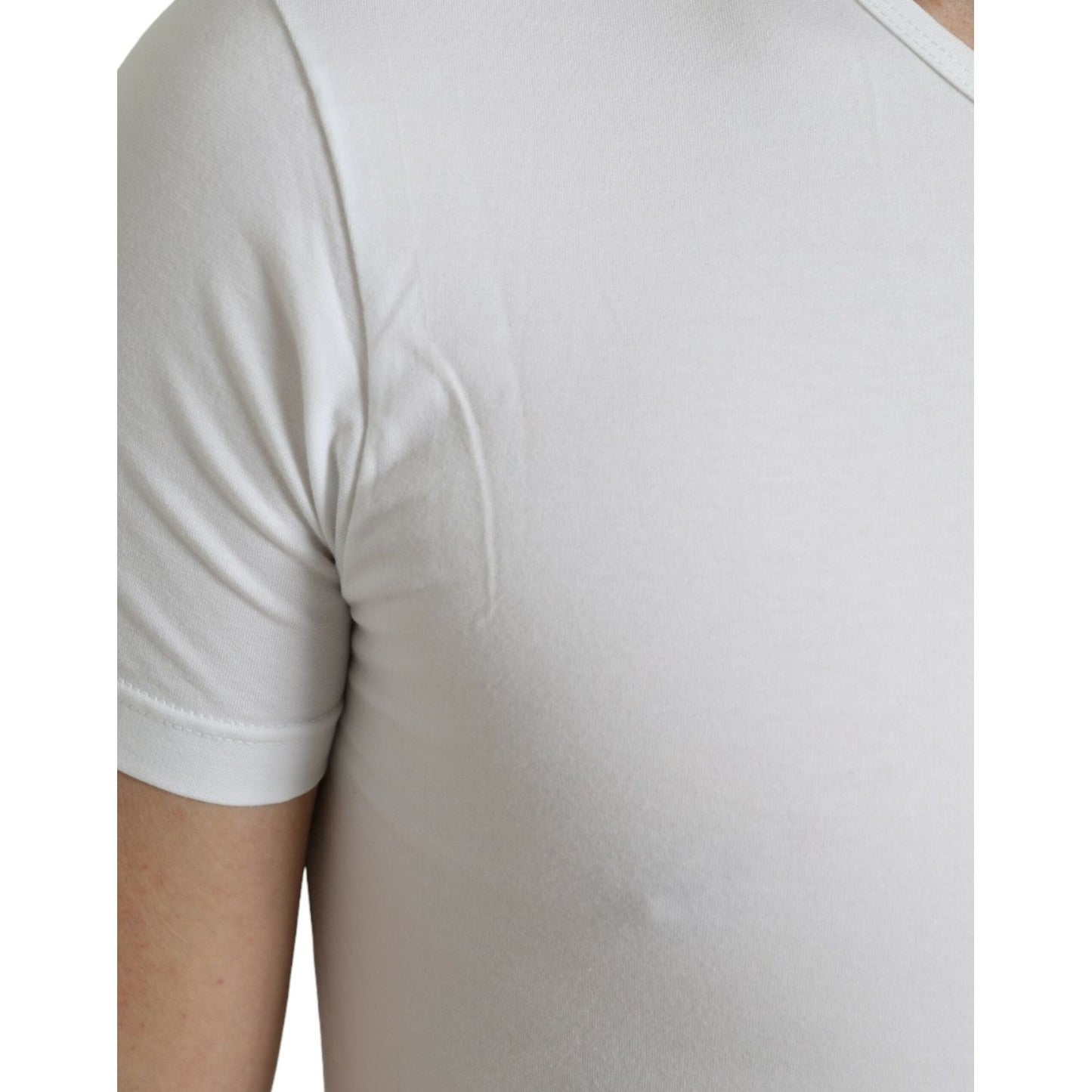 Dolce & Gabbana White Cotton Round Neck Crewneck Underwear T-shirt Dolce & Gabbana