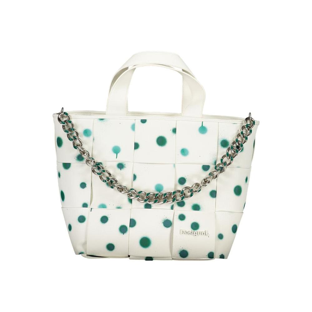 Desigual White Polyethylene Handbag