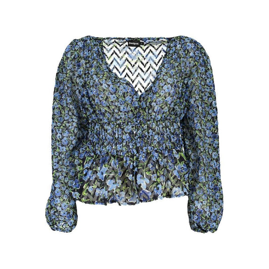 Desigual Blue Polyester Sweater Desigual