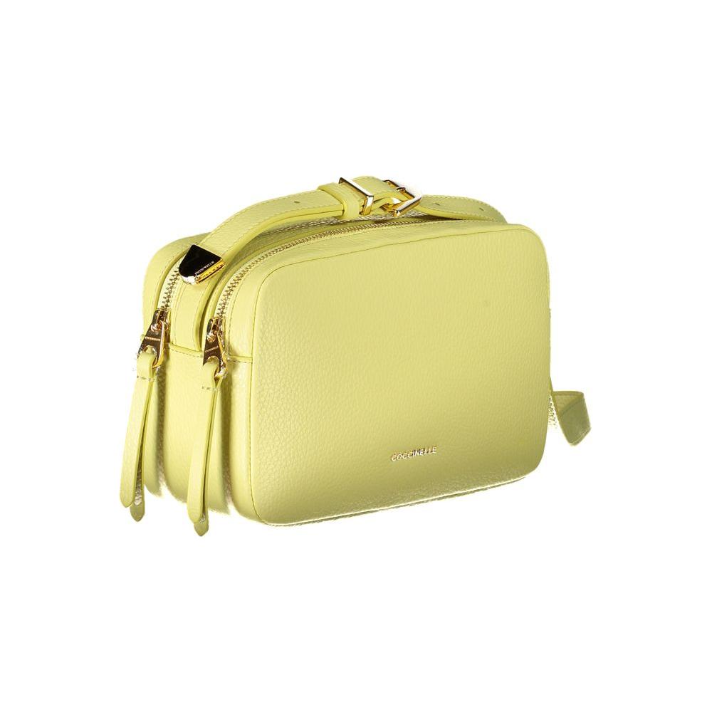 Coccinelle Yellow Leather Handbag Coccinelle