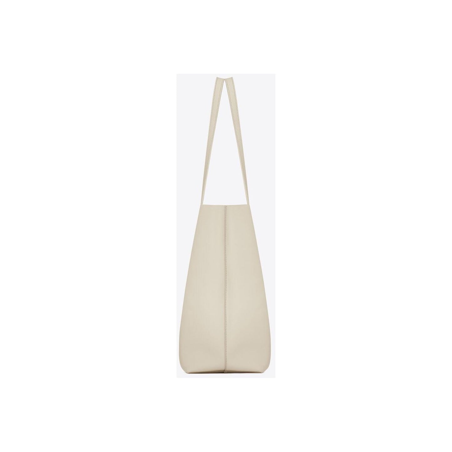 Saint Laurent White Calf Leather Tote Shoulder Bag Saint Laurent