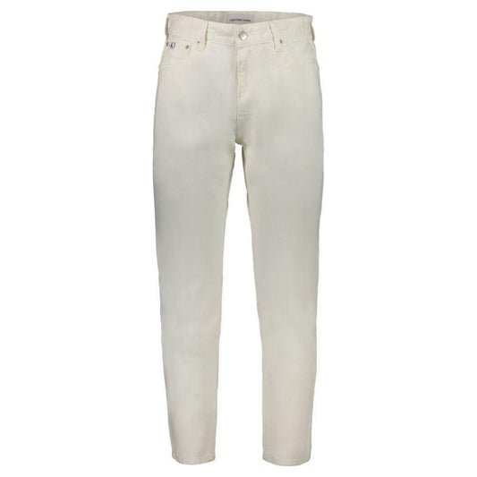 Calvin Klein White Cotton Jeans & Pant Calvin Klein