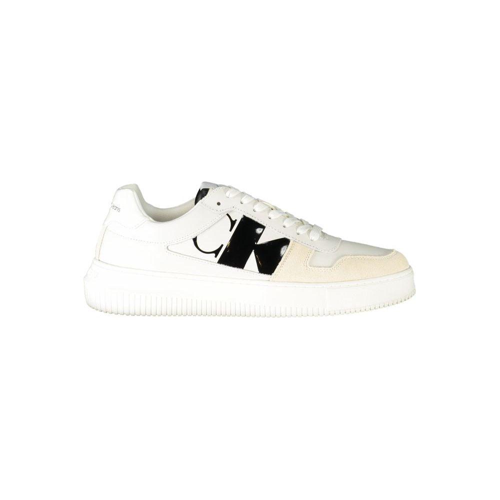 Calvin Klein White Polyester Sneaker Calvin Klein